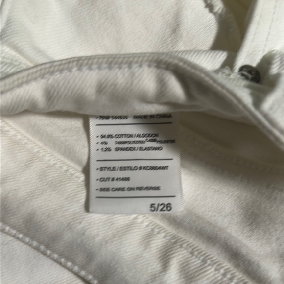 KanCan White Distressed Ankle Cropped Jeans - Picture 3 of 4